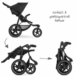 Buggy & Sportwagen Runner 2 (mit großen Luftreifen) - Black