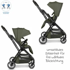 Buggy & Sportwagen S Two bis 22 kg mit umsetzbarer Sitzeinheit & Liegeposition - Pure - Wheat