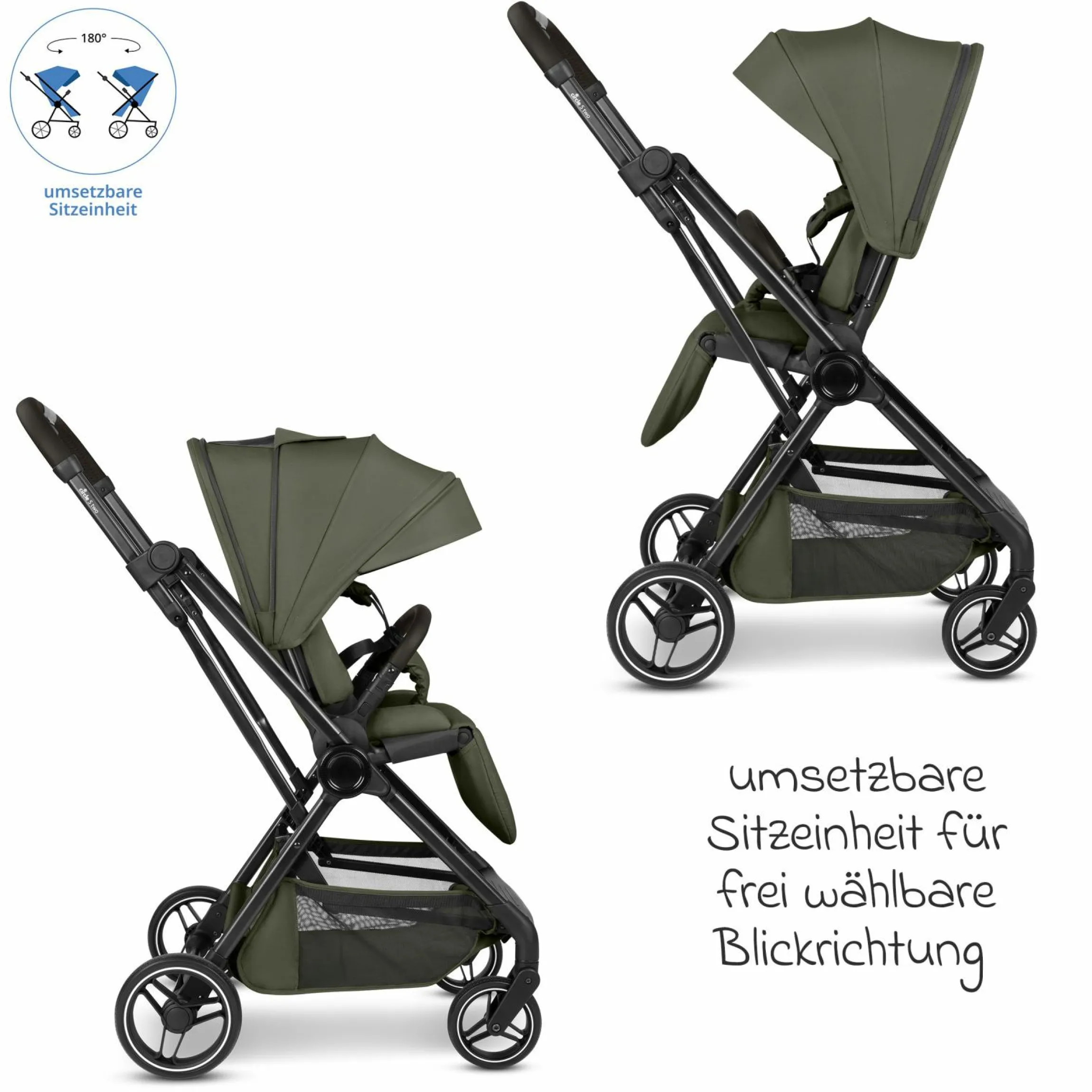 Buggy & Sportwagen S Two bis 22 kg mit umsetzbarer Sitzeinheit & Liegeposition - Pure - Wheat