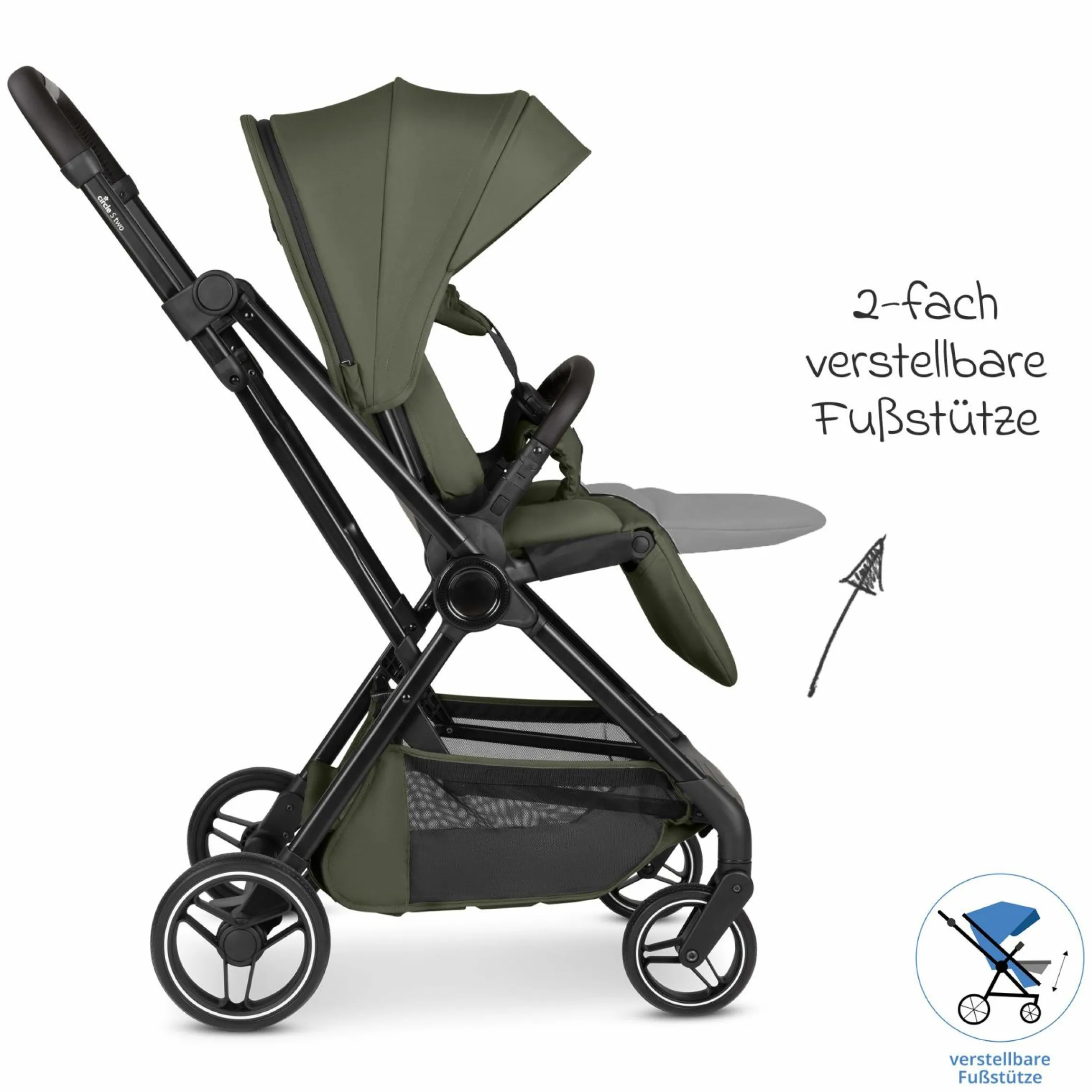 Buggy & Sportwagen S Two bis 22 kg mit umsetzbarer Sitzeinheit & Liegeposition - Pure - Wheat