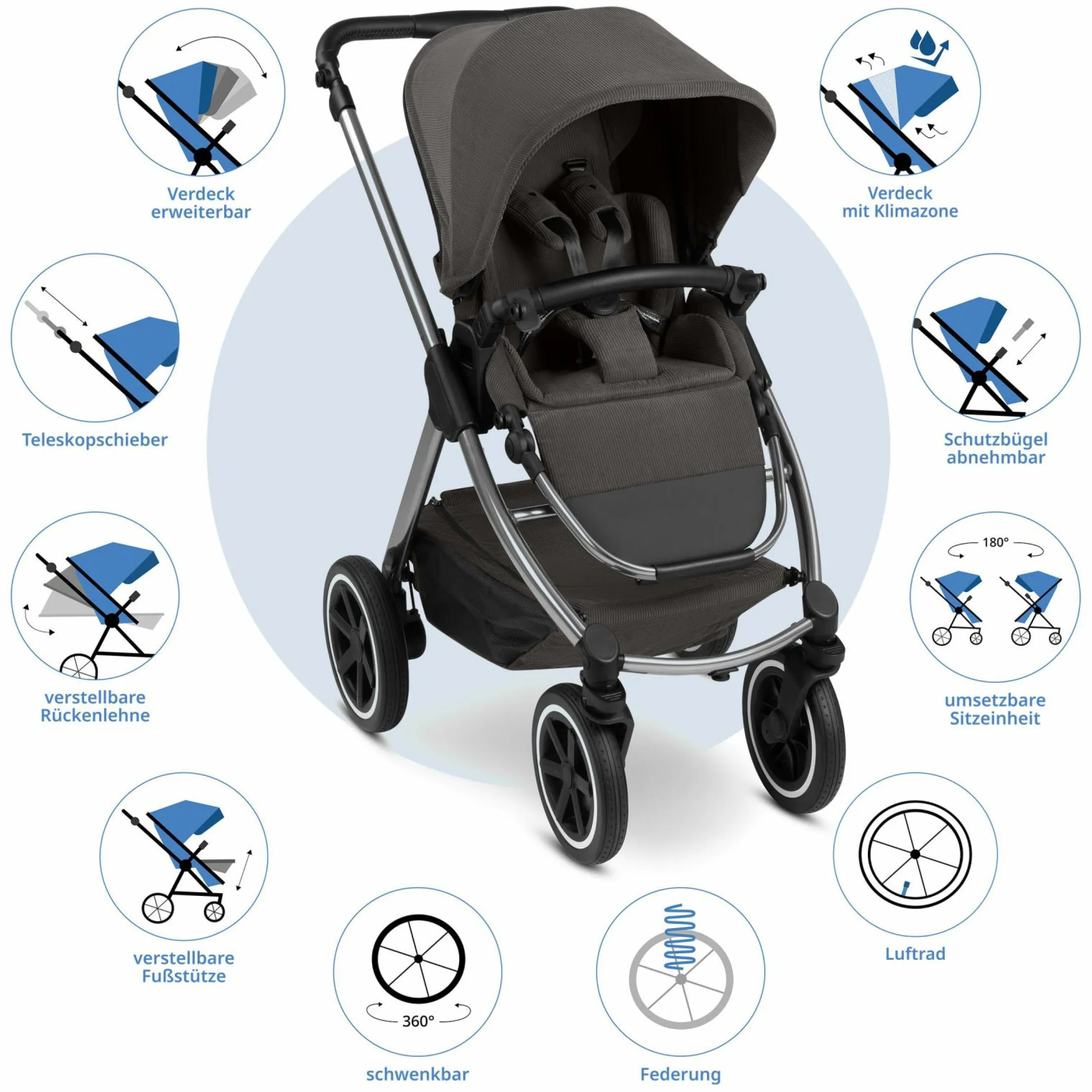 Buggy & Sportwagen Samba 2 mit Sportsitz (ab ca. 9 Monate) - Almond - Kollektion 2025