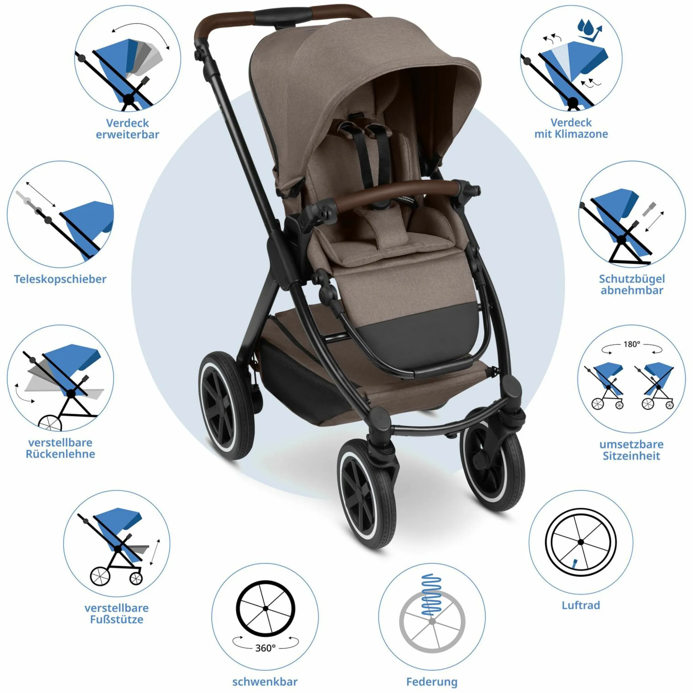 Buggy & Sportwagen Samba 2 mit Sportsitz (ab ca. 9 Monate) - Pure - Nature - Kollektion 2025