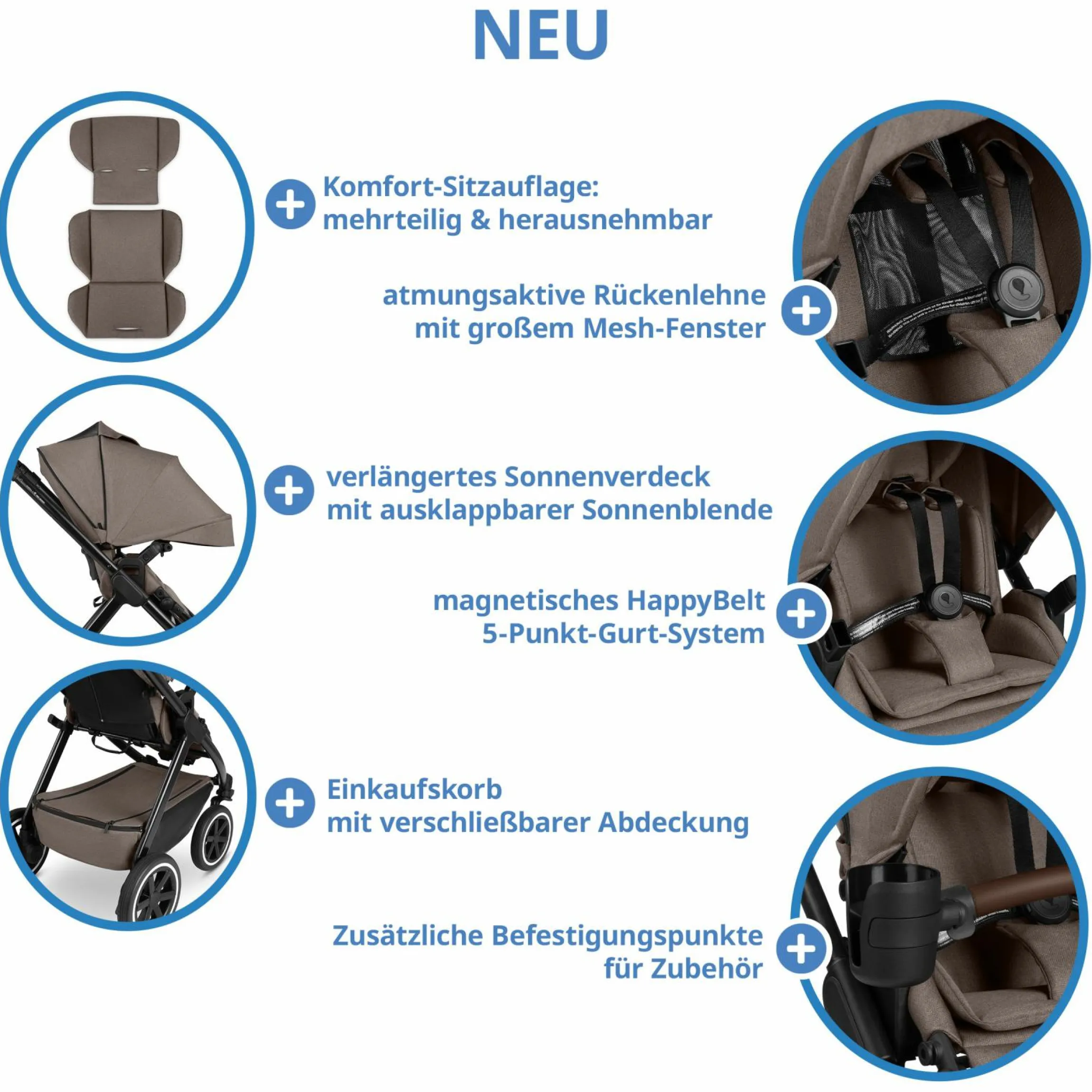 Buggy & Sportwagen Samba 2 mit Sportsitz (ab ca. 9 Monate) - Pure - Nature - Kollektion 2025