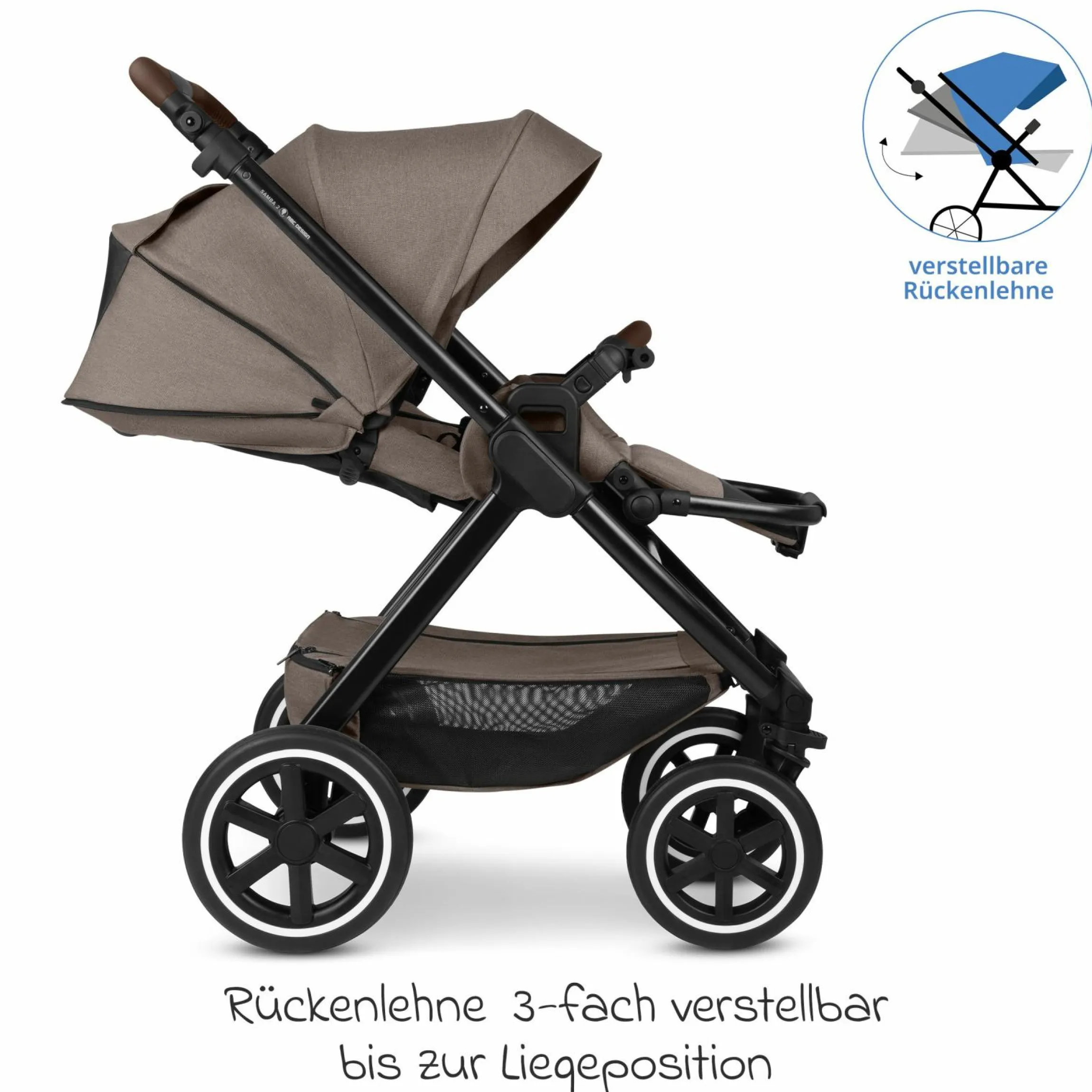 Buggy & Sportwagen Samba 2 mit Sportsitz (ab ca. 9 Monate) - Pure - Nature - Kollektion 2025