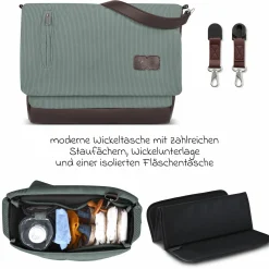 Buggy & Sportwagen Samba mit Sportsitz (ab ca. 9 Monate) inkl. Wickeltasche Urban - Aloe