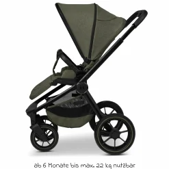 Buggy & Sportwagen Sport bis 22 kg mit Liegeposition, umsetzbare Sitzeinheit und Teleskopschieber - Moss Melange