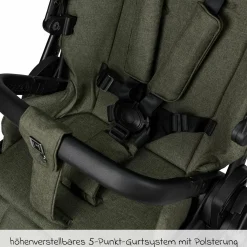 Buggy & Sportwagen Sport bis 22 kg mit Liegeposition, umsetzbare Sitzeinheit und Teleskopschieber - Moss Melange