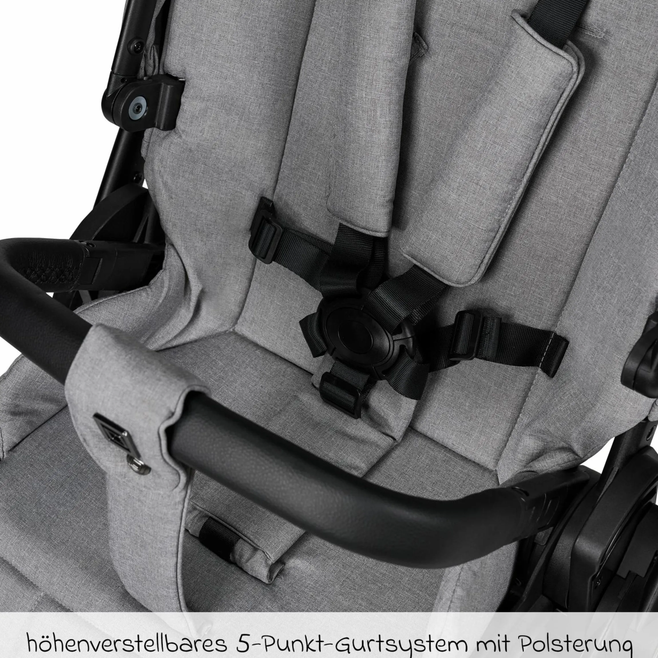 Buggy & Sportwagen Sport bis 22 kg mit Liegeposition, umsetzbare Sitzeinheit und Teleskopschieber - Stone Melange