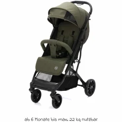 Buggy & Sportwagen Styler Elite bis 22 kg mit Trolly-Funktion und Liegefunktion - Olive Melange