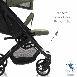 Buggy & Sportwagen Styler Elite bis 22 kg mit Trolly-Funktion und Liegefunktion - Olive Melange