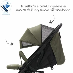 Buggy & Sportwagen Styler Elite bis 22 kg mit Trolly-Funktion und Liegefunktion - Olive Melange