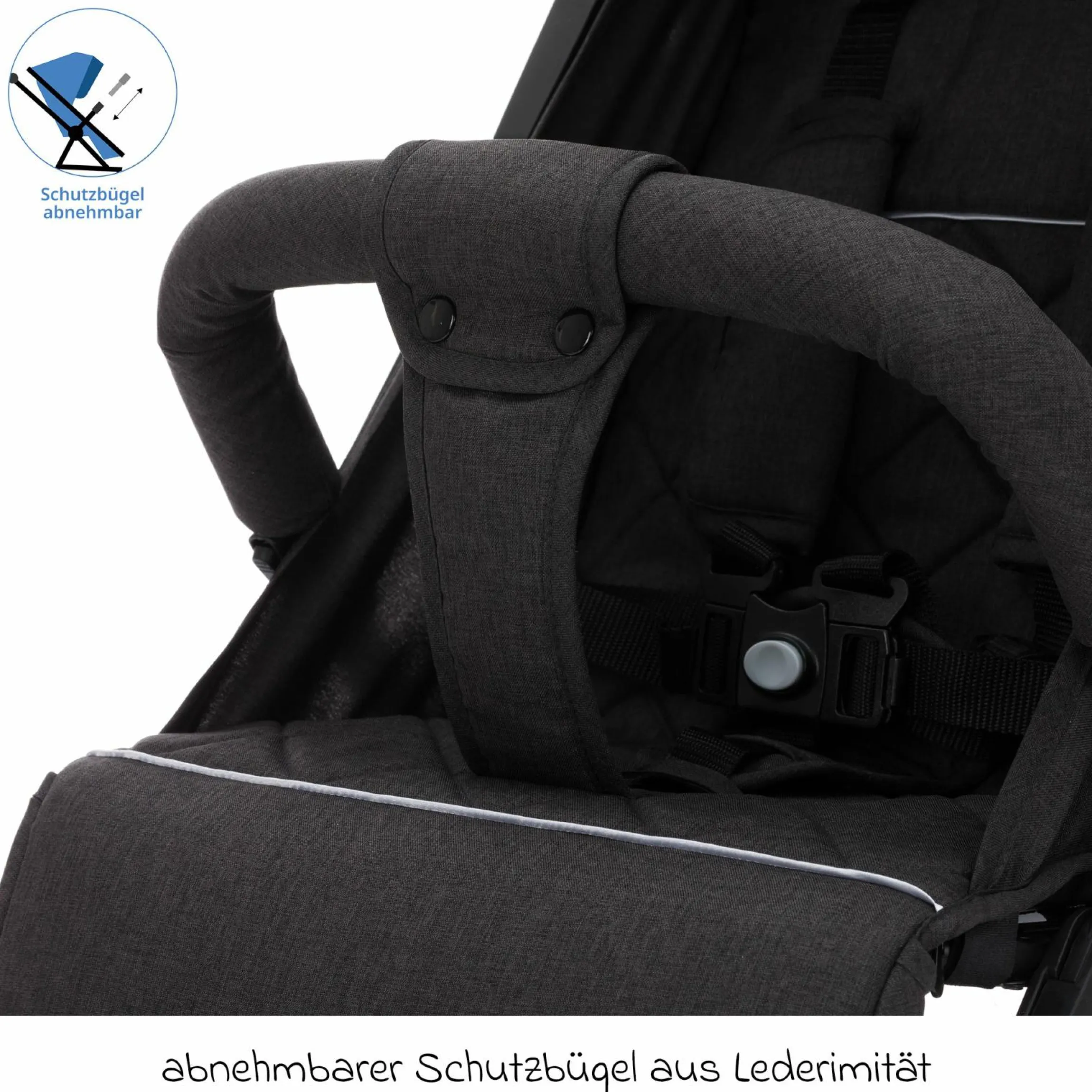 Buggy & Sportwagen Styler Elite bis 22 kg mit Trolly-Funktion und Liegefunktion - Schwarz