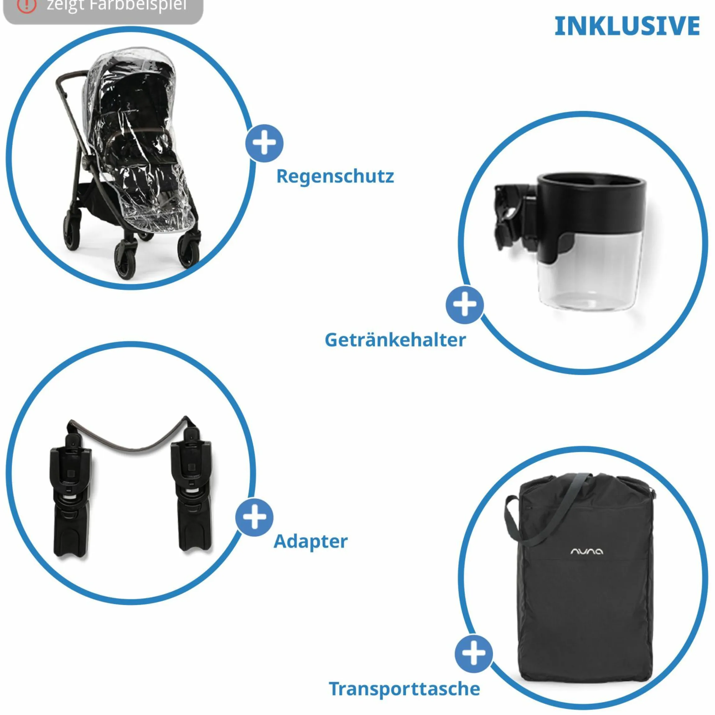 Buggy & Sportwagen Swiv bis 22 kg mit magnetischem Gurtverschluss, umsetzbarem Sportsitz, höhenverstellbarem Schieber, inkl. Adapter, Transporttasche, Getränkehalter & Regenschutz - Thunder