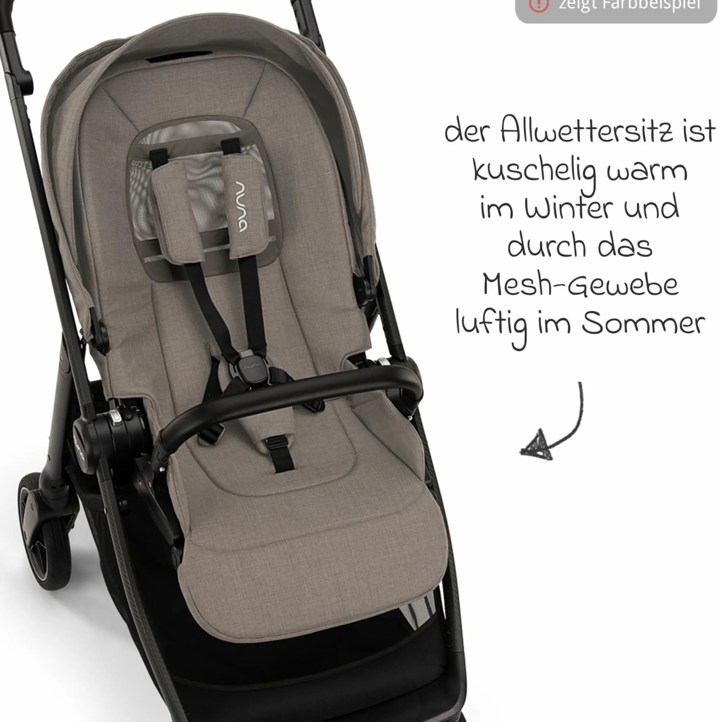 Buggy & Sportwagen Swiv bis 22 kg mit magnetischem Gurtverschluss, umsetzbarem Sportsitz, höhenverstellbarem Schieber, inkl. Adapter, Transporttasche, Getränkehalter & Regenschutz - Thunder