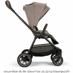 Buggy & Sportwagen TRIV next bis 22 kg mit magnetischem Gurtverschluss, umsetzbarem Allwettersitz, höhenverstellbarem Schieber - nur 8,9 kg schwer inkl. Adapter & Regenschutz - Cedar - Kollektion 2025