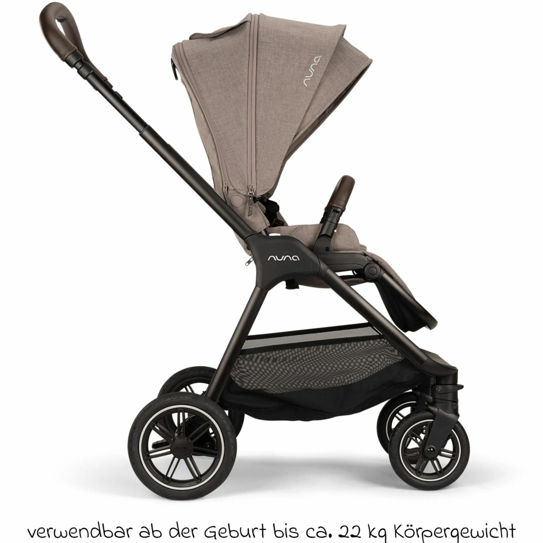 Buggy & Sportwagen TRIV next bis 22 kg mit magnetischem Gurtverschluss, umsetzbarem Allwettersitz, höhenverstellbarem Schieber - nur 8,9 kg schwer inkl. Adapter & Regenschutz - Cedar - Kollektion 2025
