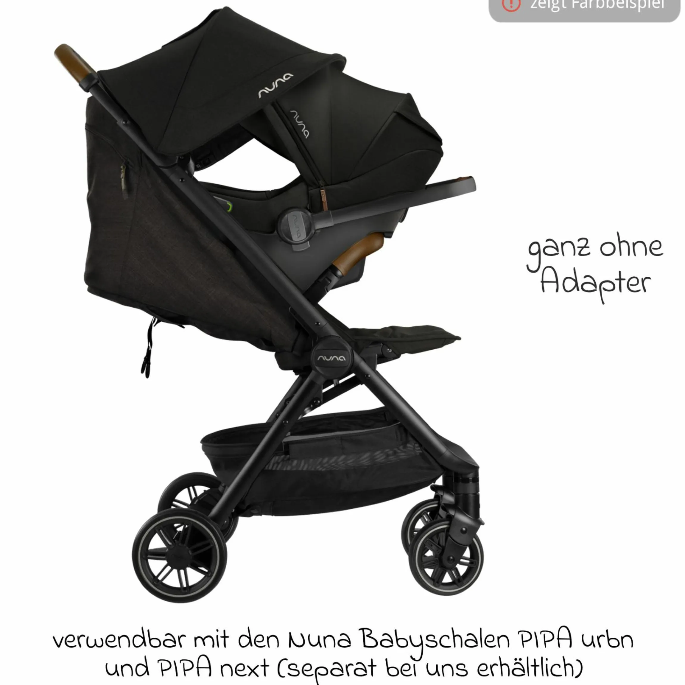 Buggy & Sportwagen TRVL Lx bis 22 kg mit magnetischem Gurtverschluss, automatischem Faltmechanismus inkl. Regenschutz & Transporttasche - Pine - Kollektion 2025