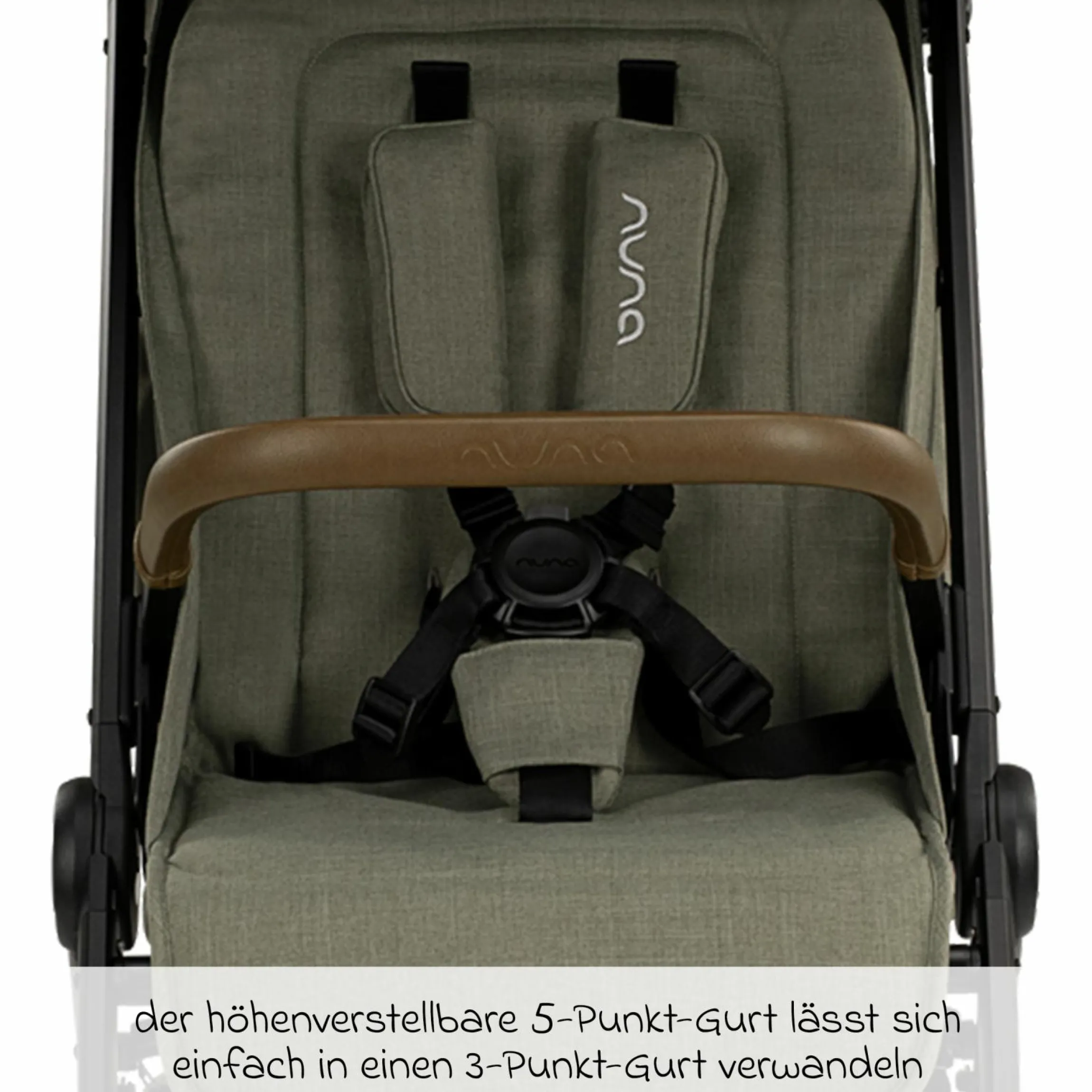 Buggy & Sportwagen TRVL Lx bis 22 kg mit magnetischem Gurtverschluss, automatischem Faltmechanismus inkl. Regenschutz & Transporttasche - Pine - Kollektion 2025