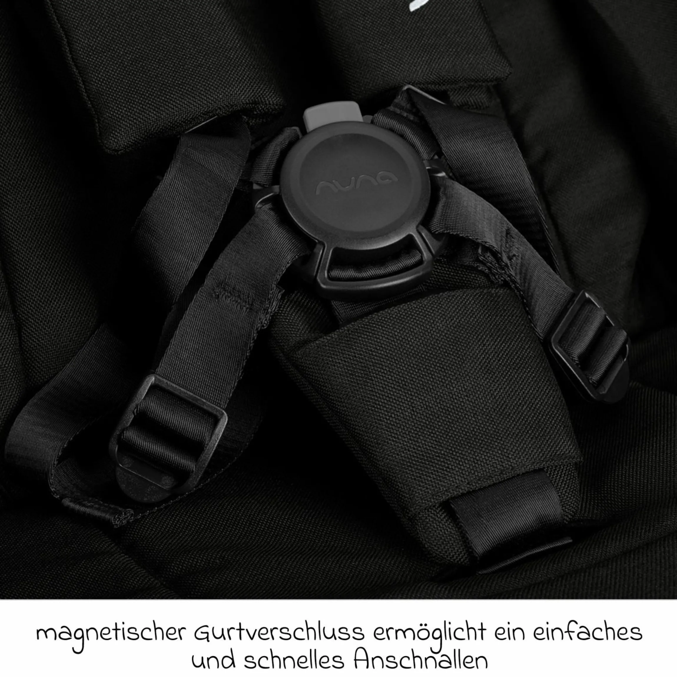 Buggy & Sportwagen TRVL Lx bis 22 kg mit magnetischem Gurtverschluss, automatischem Faltmechanismus inkl. Regenschutz & Transporttasche - Caviar - Kollektion 2025