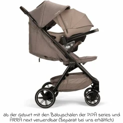 Buggy & Sportwagen TRVL Lx bis 22 kg mit magnetischem Gurtverschluss, automatischem Faltmechanismus inkl. Regenschutz & Transporttasche - Cedar