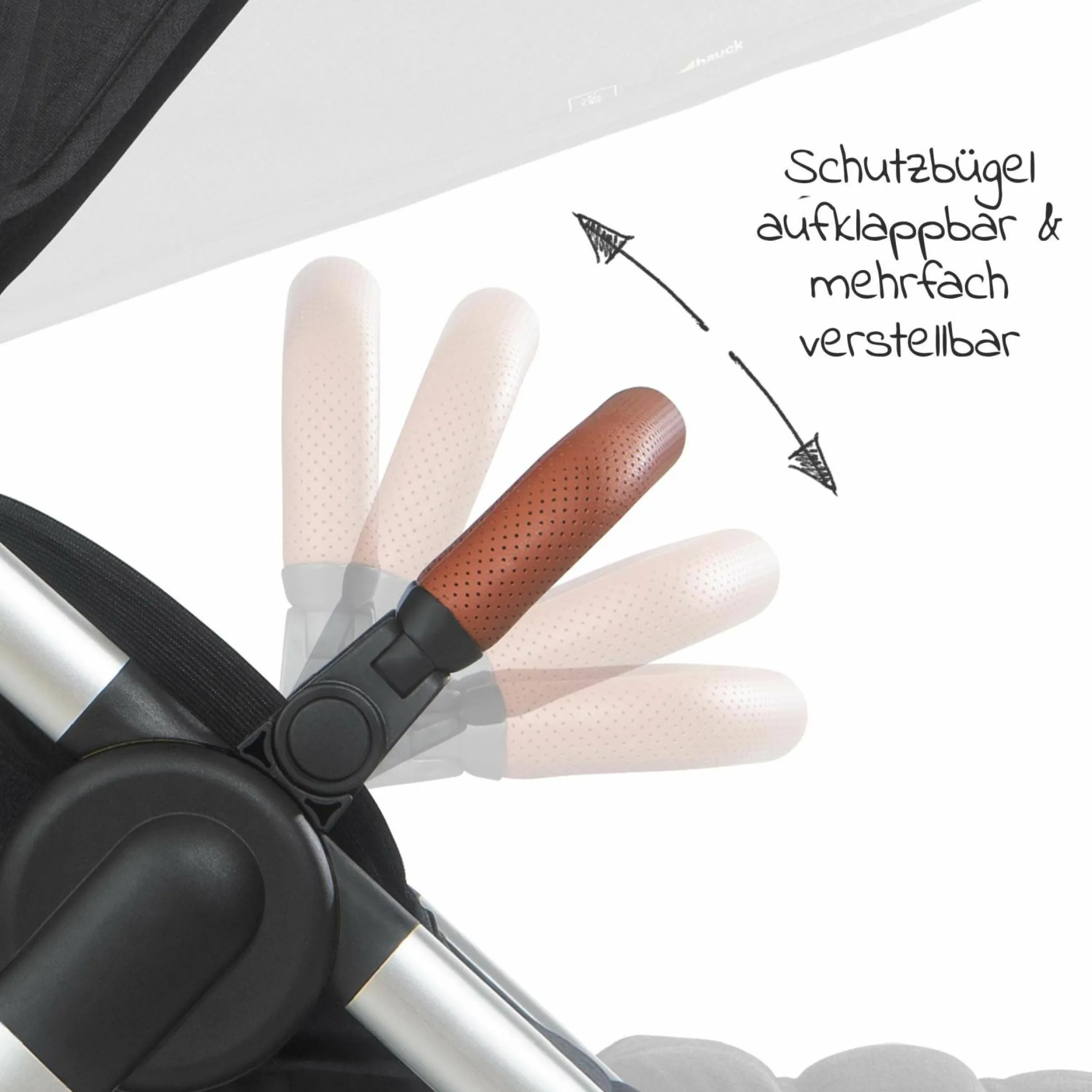 Buggy & Sportwagen UpTown (mit Liegefunktion, Schieber höhenverstellbar, Einhand-Faltung) - Melange Black