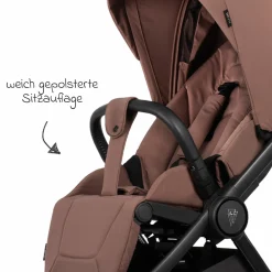 Buggy & Sportwagen Vero bis 22 kg mit Teleskopschieber, Liegeposition inkl. Regenschutz, Tragegurt & Beindecke - Blush - Kollektion 2025