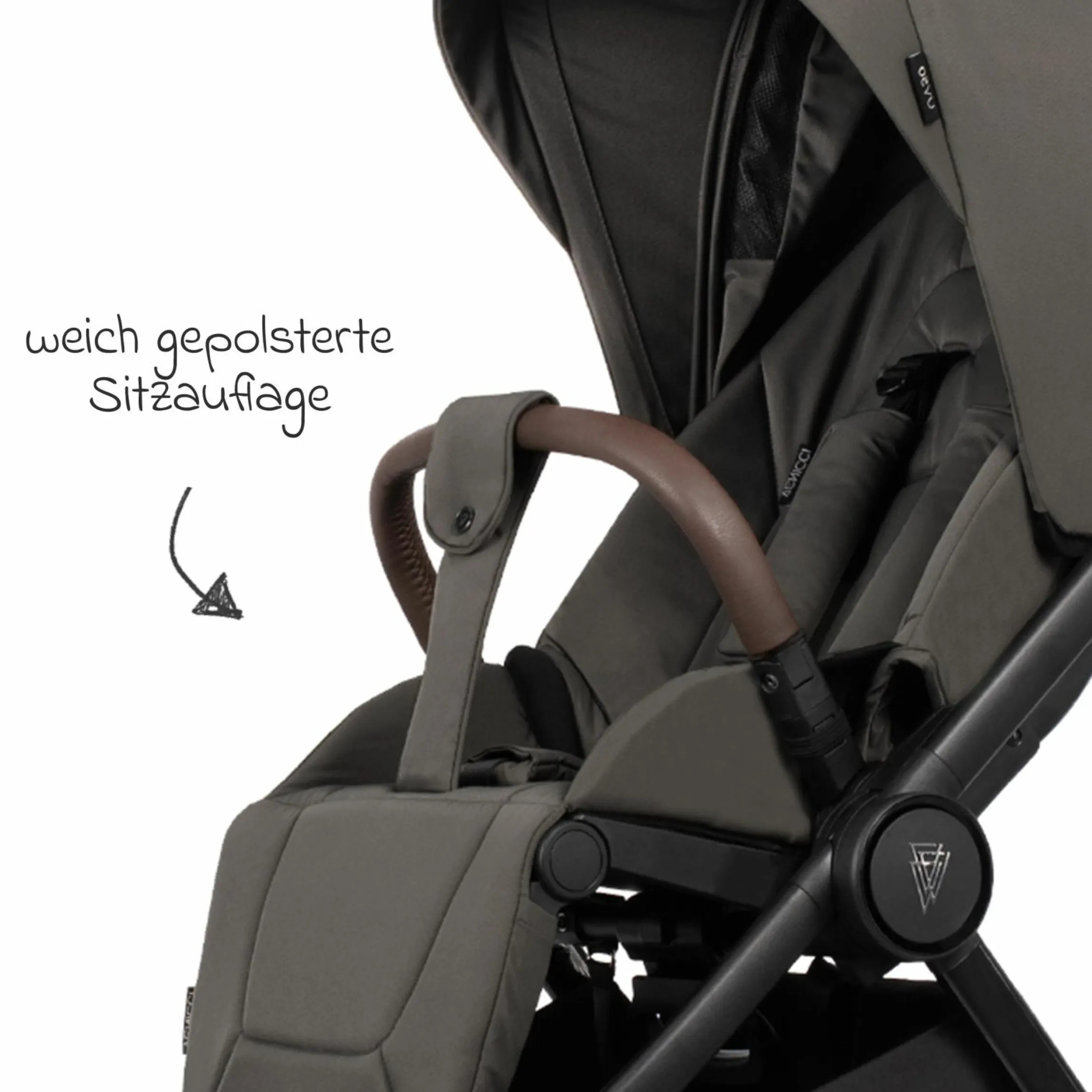 Buggy & Sportwagen Vero bis 22 kg mit Teleskopschieber, Liegeposition inkl. Regenschutz, Tragegurt & Beindecke - Sage - Kollektion 2025
