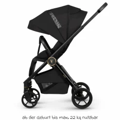 Buggy & Sportwagen Vero bis 22 kg mit Teleskopschieber, Liegeposition inkl. Regenschutz, Tragegurt & Beindecke - Night - Kollektion 2025