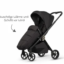 Buggy & Sportwagen Vero bis 22 kg mit Teleskopschieber, Liegeposition inkl. Regenschutz, Tragegurt & Beindecke - Night - Kollektion 2025