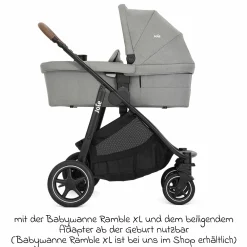 Buggy & Sportwagen Versatrax mit neuem Reifen-Design - bis 22 kg belastbar mit Teleskopschieber, umsetzbare Sitzeinheit, Adapter & Regenschutz - Pebble