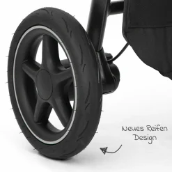Buggy & Sportwagen Versatrax mit neuem Reifen-Design - bis 22 kg belastbar mit Teleskopschieber, umsetzbare Sitzeinheit, Adapter & Regenschutz - Laurel