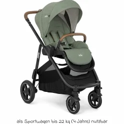 Buggy & Sportwagen Versatrax mit neuem Reifen-Design - bis 22 kg belastbar mit Teleskopschieber, umsetzbare Sitzeinheit, Adapter & Regenschutz - Laurel