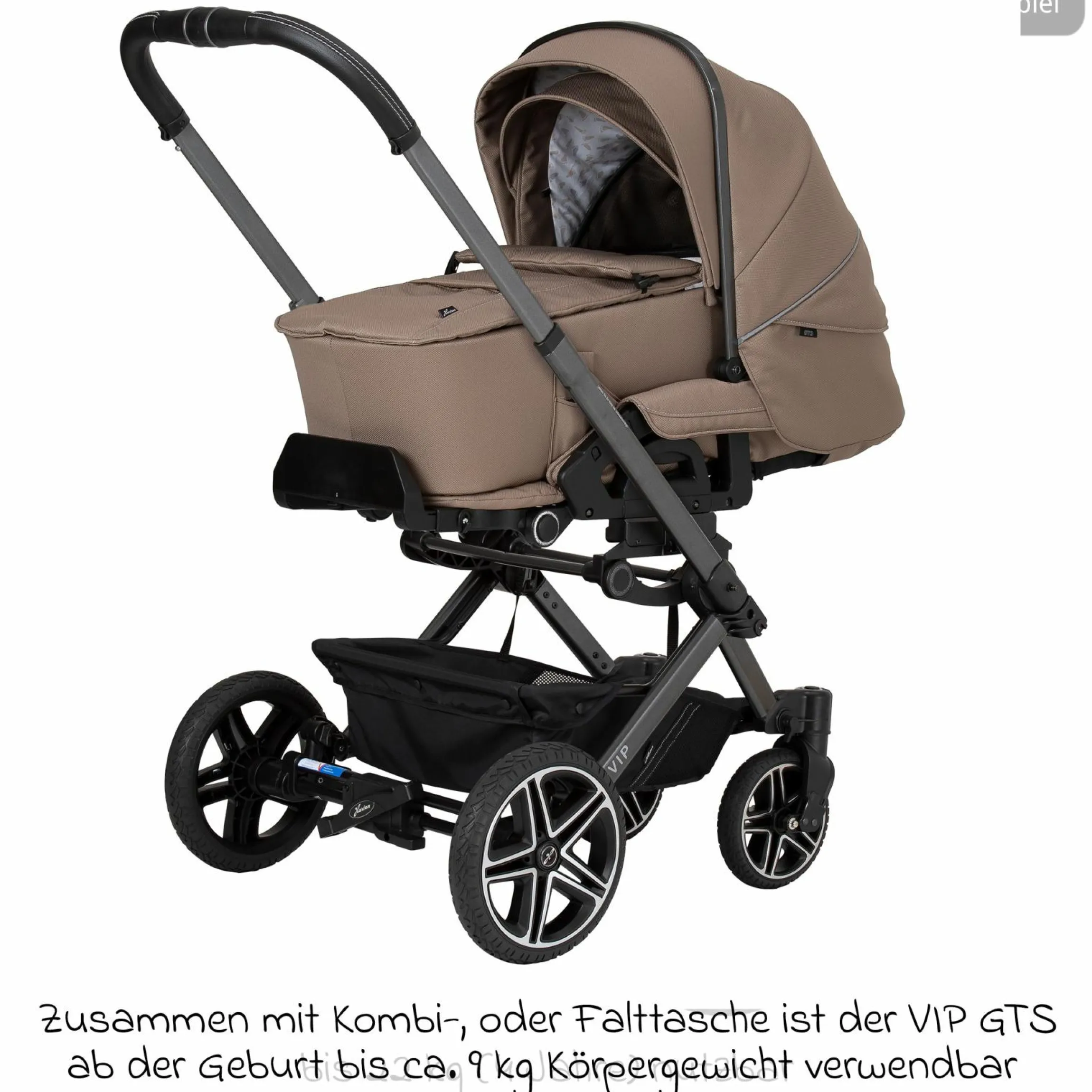 Buggy & Sportwagen Vip GTS bis 22 kg belastbar mit Teleskopschieber inkl. Regenschutz - Happy Feet - Kollektion 2024