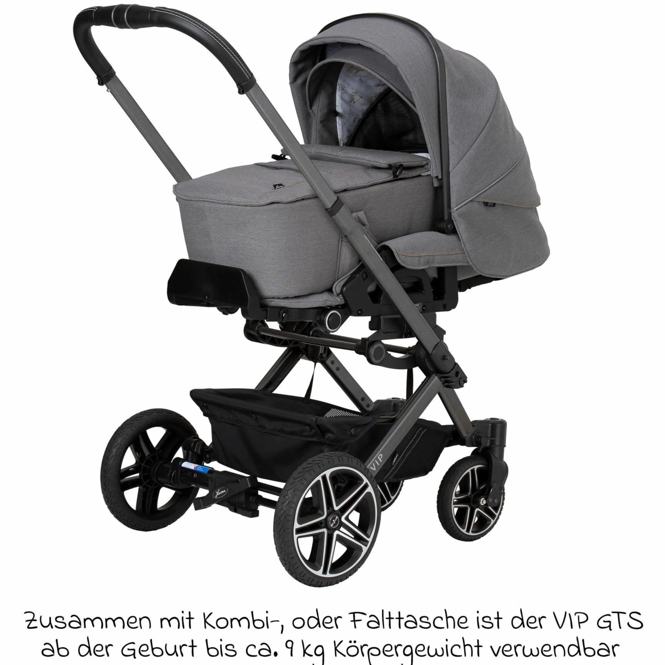 Buggy & Sportwagen Vip GTS bis 22 kg belastbar mit Teleskopschieber inkl. Regenschutz - Little Zoo - Kollektion 2024