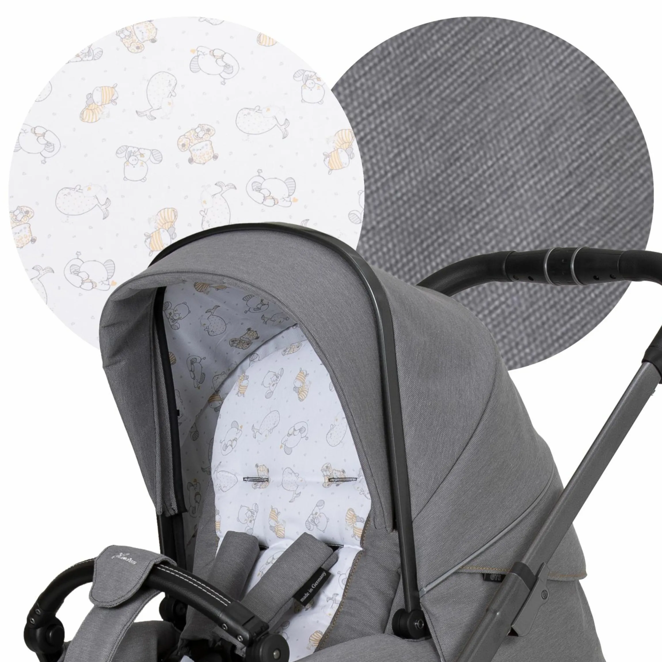 Buggy & Sportwagen Vip GTS bis 22 kg belastbar mit Teleskopschieber inkl. Regenschutz - Little Zoo - Kollektion 2024