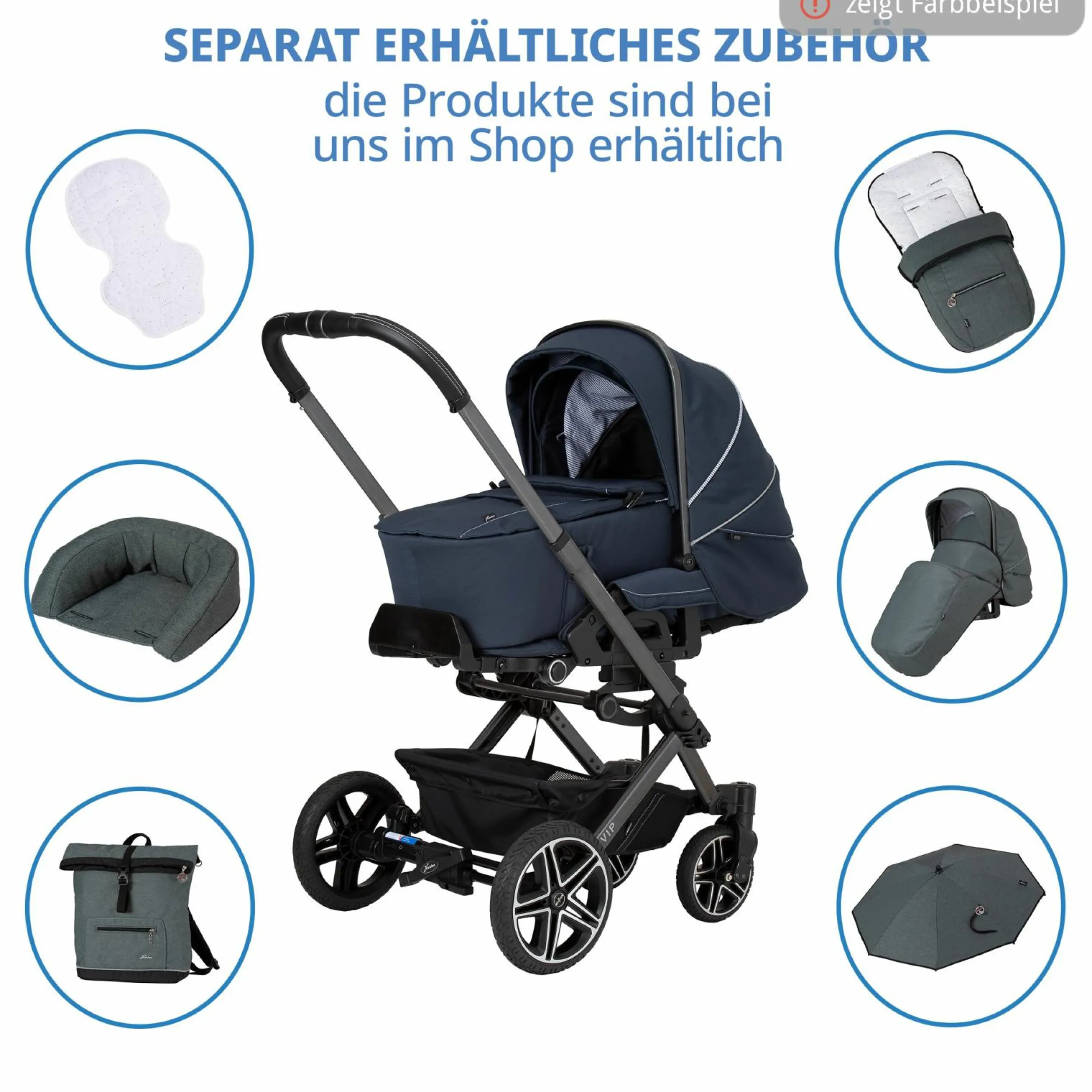 Buggy & Sportwagen Vip GTS bis 22 kg belastbar mit Teleskopschieber inkl. Regenschutz - Animal Stars - Kollektion 2024