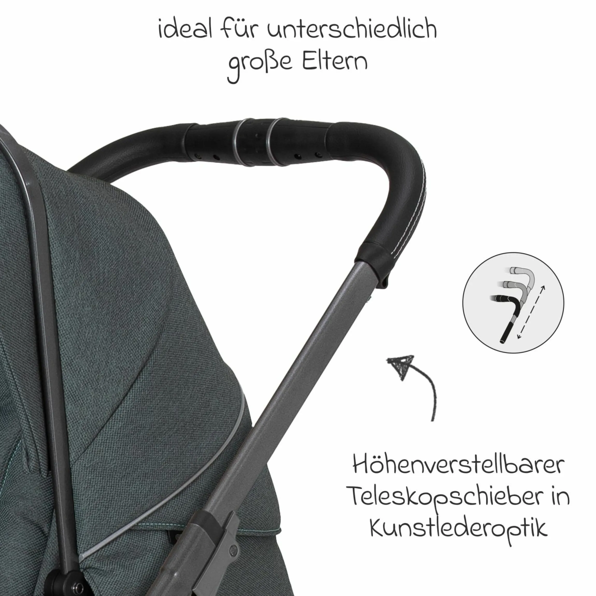 Buggy & Sportwagen Vip GTS bis 22 kg belastbar mit Teleskopschieber inkl. Regenschutz - Animal Stars - Kollektion 2024