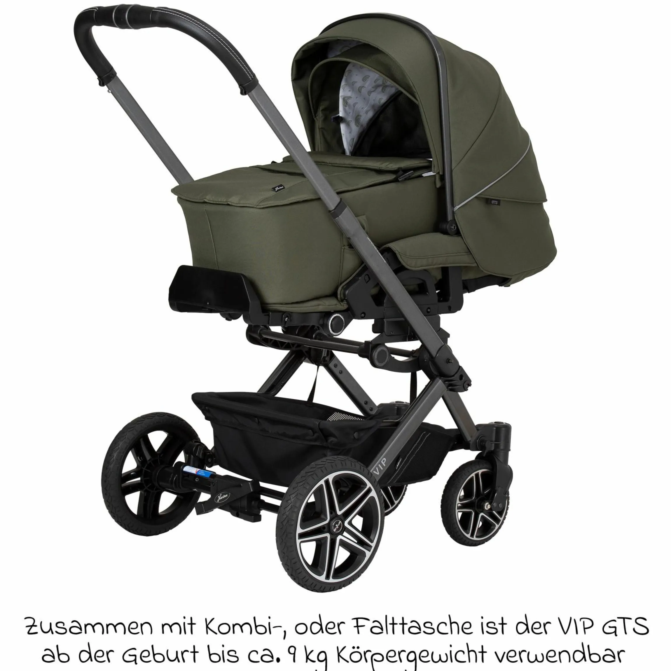 Buggy & Sportwagen Vip GTS bis 22 kg belastbar mit Teleskopschieber inkl. Regenschutz - Rainbow - Kollektion 2024