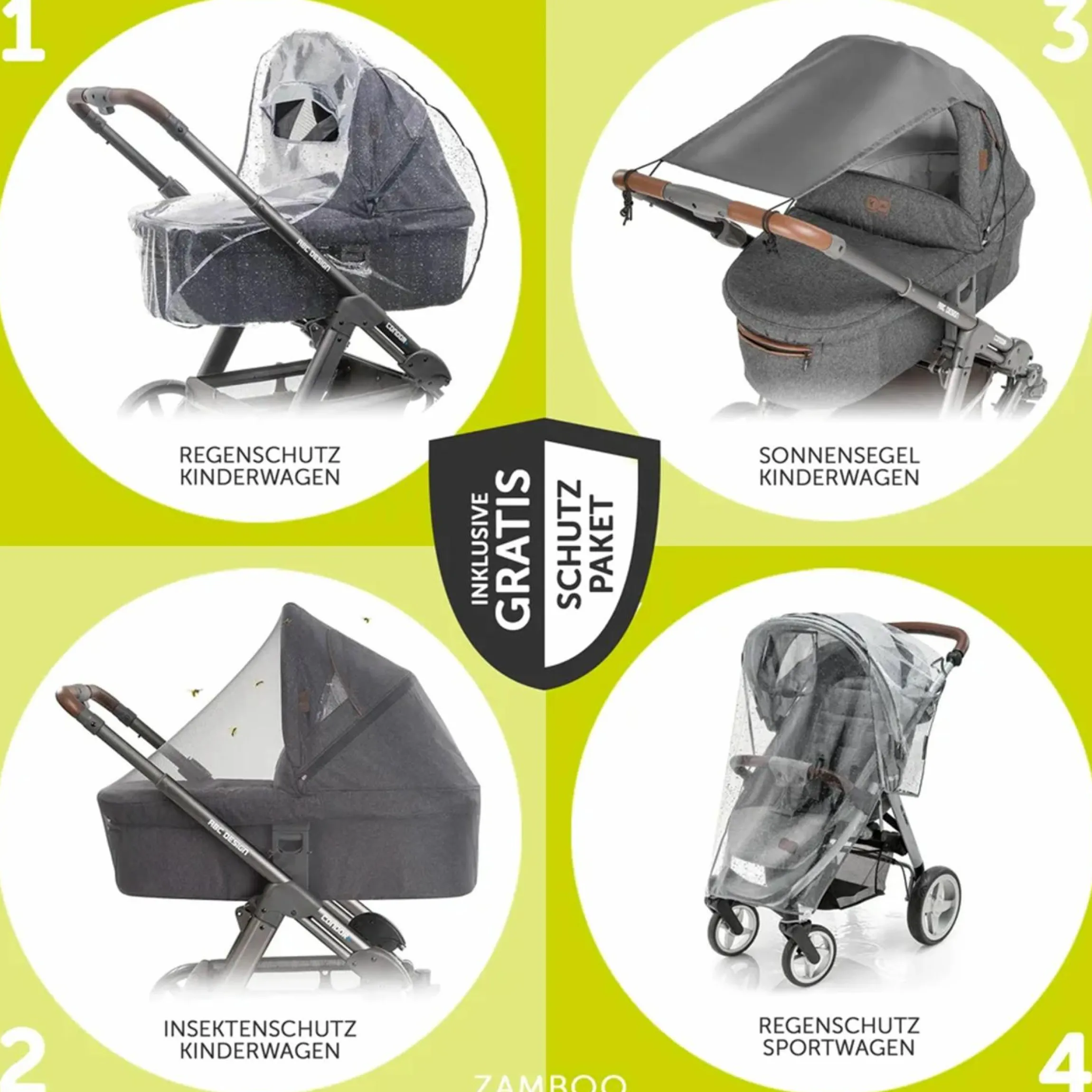 Buggy & Sportwagen Vision X inkl. XXL Zubehörpaket - Melange Beige