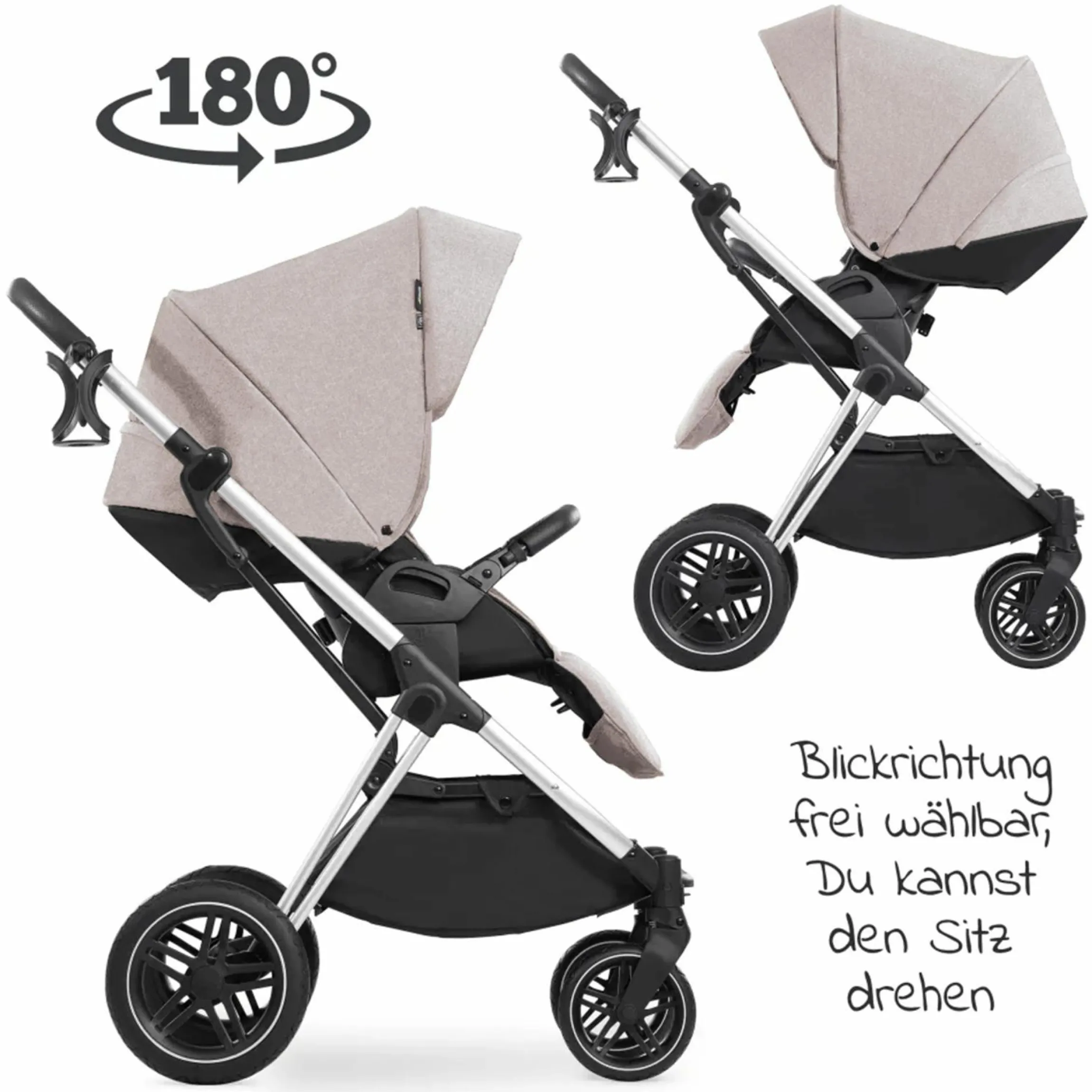Buggy & Sportwagen Vision X inkl. XXL Zubehörpaket - Melange Beige