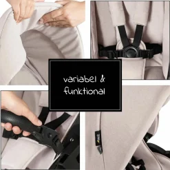 Buggy & Sportwagen Vision X inkl. XXL Zubehörpaket - Melange Beige