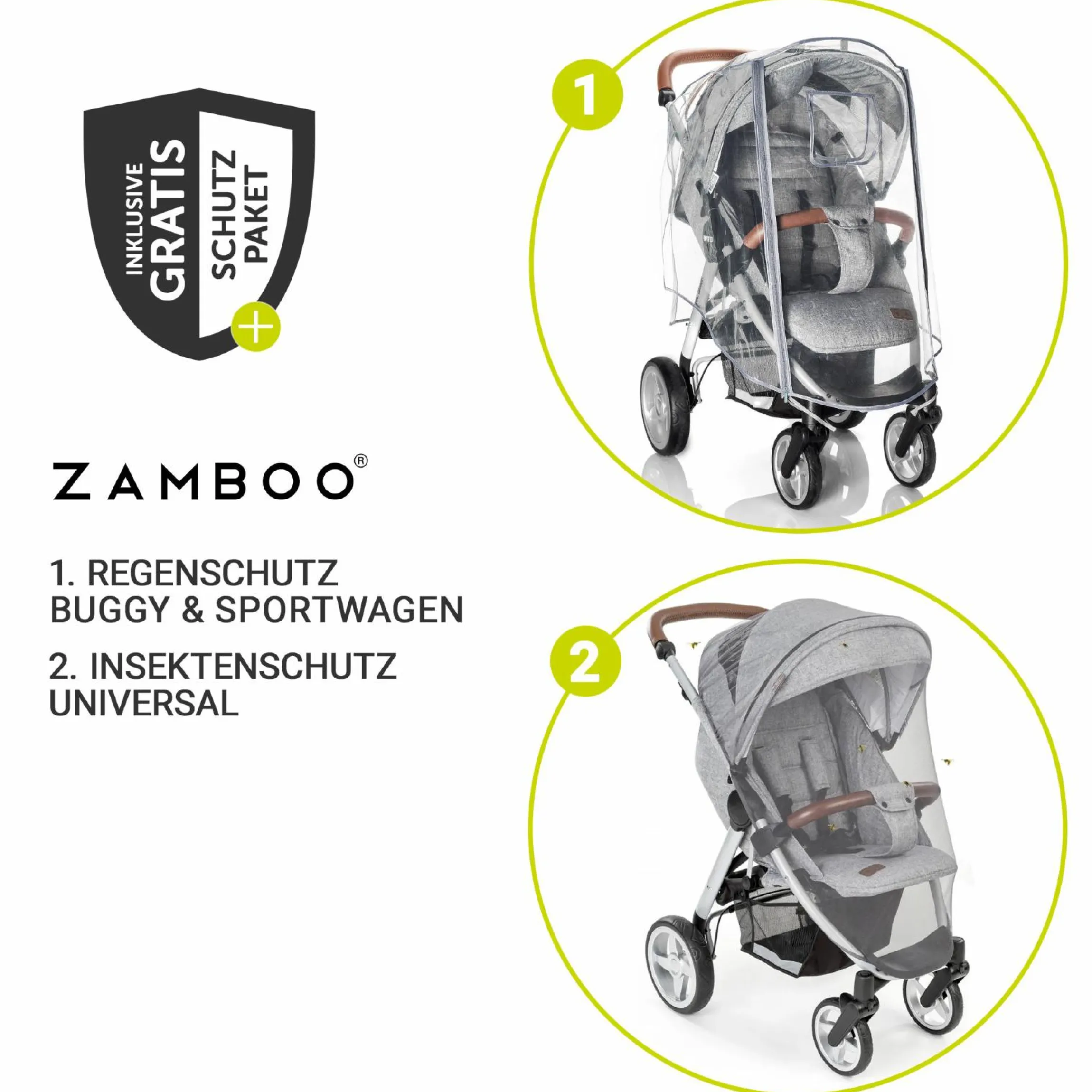 Buggy & Sportwagen Vision X inkl. XXL Zubehörpaket - Melange Rose