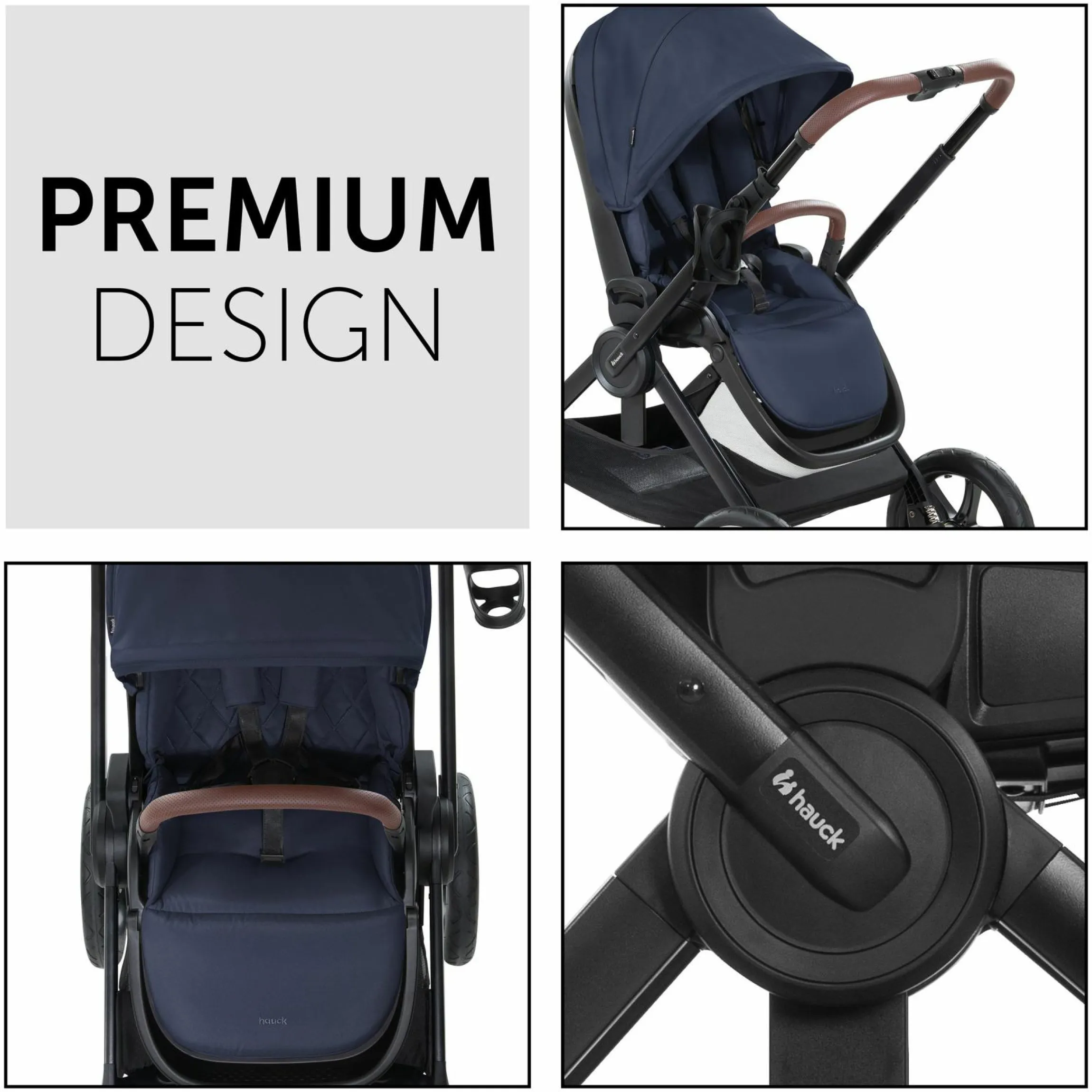 Buggy & Sportwagen Walk N Care mit Liegefunktion und drehbarem Sitz (bis 25 kg belastbar) - Dark Navy Blue