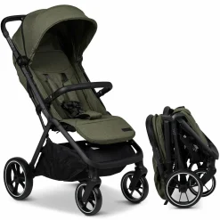 Buggy & Sportwagen Zac bis 22 kg mit Liegeposition, Einhand-Faltmechanismus inkl. Regenschutz & Transporttasche - Moss Melange