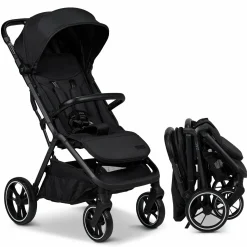 Buggy & Sportwagen Zac bis 22 kg mit Liegeposition, Einhand-Faltmechanismus inkl. Regenschutz & Transporttasche - Onyx Melange
