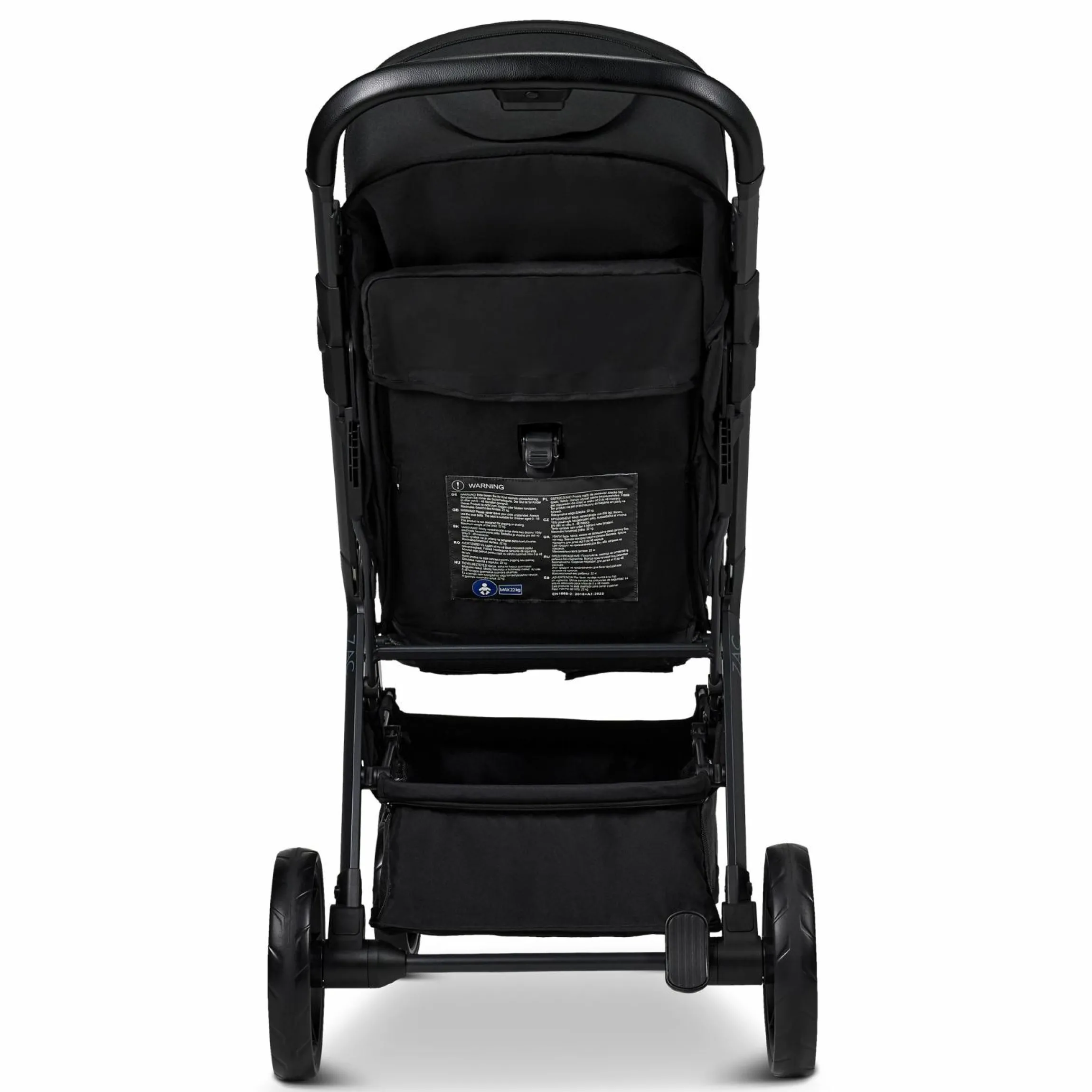 Buggy & Sportwagen Zac bis 22 kg mit Liegeposition, Einhand-Faltmechanismus inkl. Regenschutz & Transporttasche - Onyx Melange