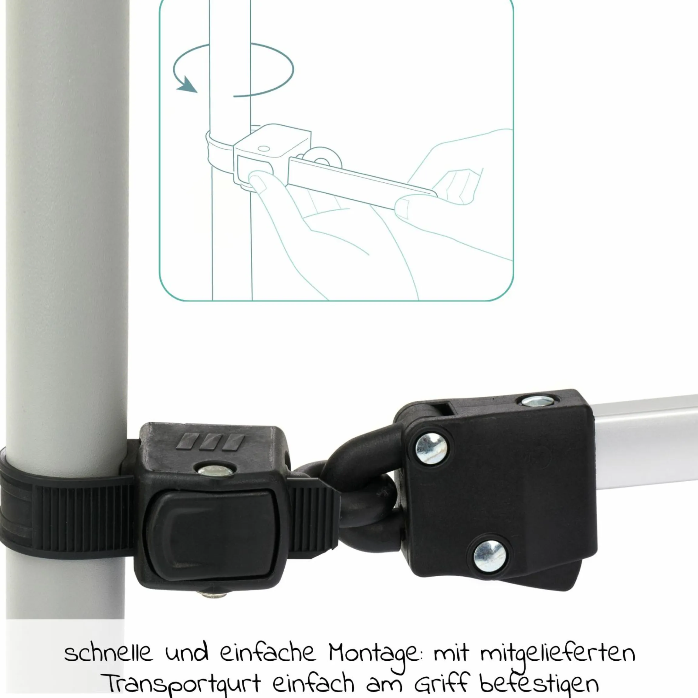 Buggy Board Filliboard Wide Set extra breites Mitfahrbrett mit Zusatzsitz für alle gängigen Buggys und Kinderwagen - Schwarz Grau