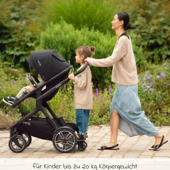 Buggy Board Rider Board für Kinderwagen DEMI next - Black - Kollektion 2025