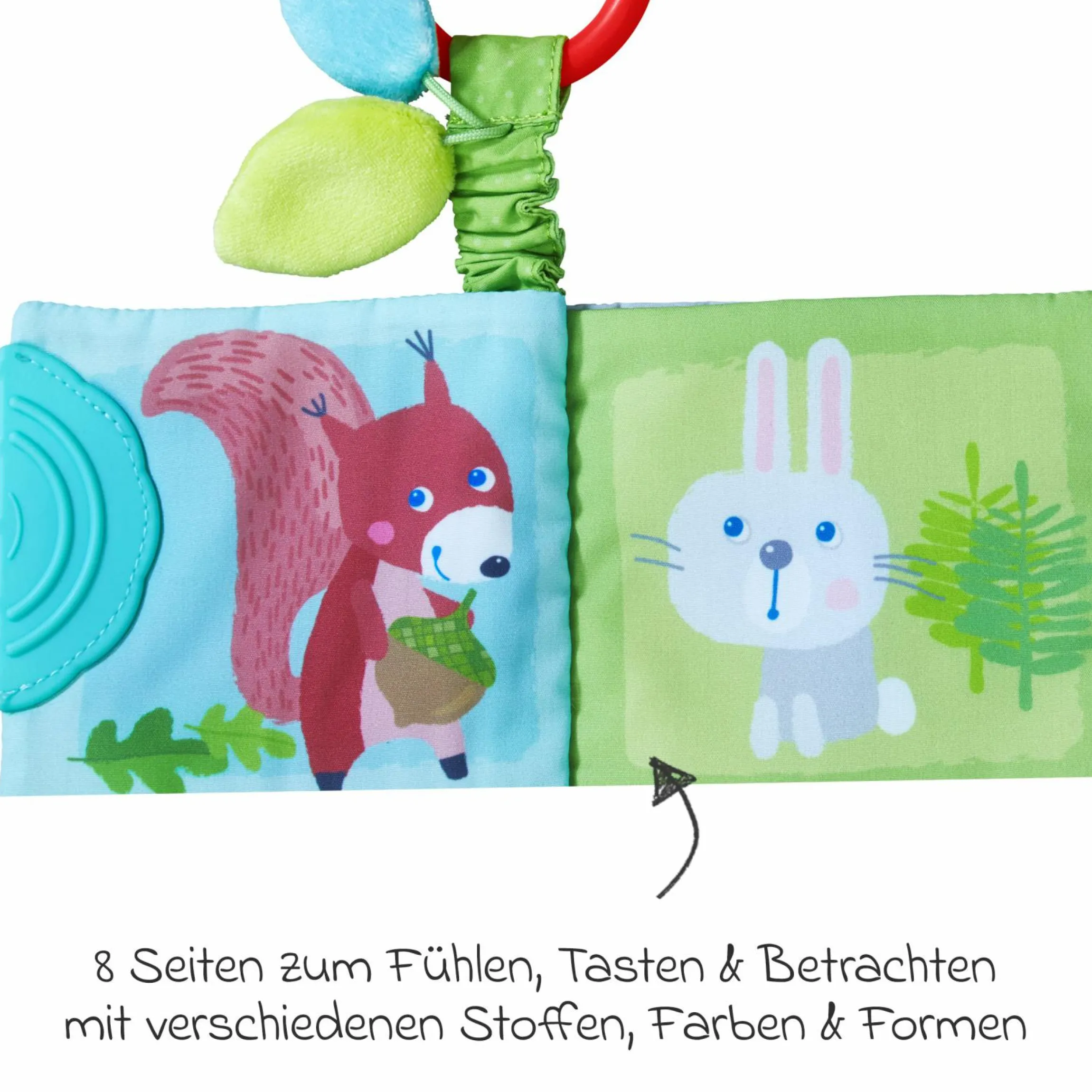 Buggy Buch Waldtiere - mit Beißecke