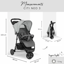 Buggy Citi Neo 3 inkl. XXL Zubehörpaket & Buggy-Lenkrad - Grey